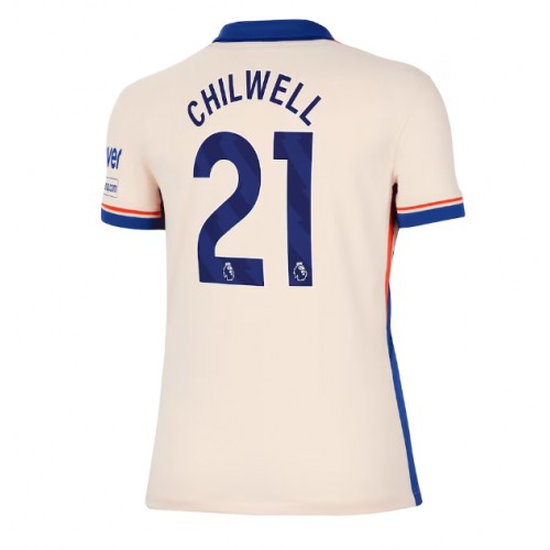 Dámy Fotbalový dres Chelsea Ben Chilwell #21 2024-25 Venkovní Krátký Rukáv